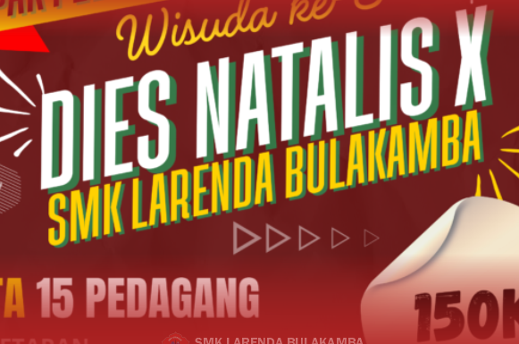 Gelar Lapak Pedagang dalam Peringatan Wisuda ke-8 dan Dies Natalis X